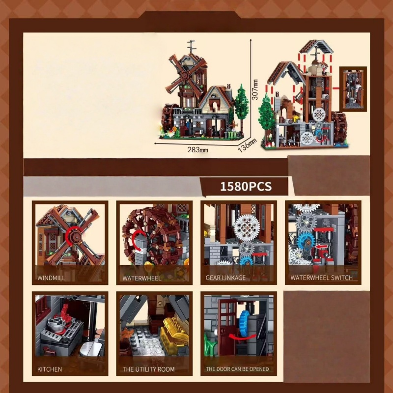 European Style Windmill Cottag - Interior Detailing Kit ulasan dan harga
